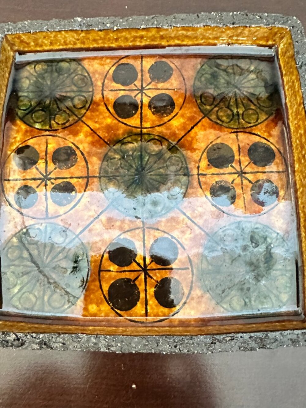 Vintage 60’s THOMAS TOFT 27 Denmark Scandinavian Danish Studio Pottery Tray Dish - Picture 6 of 15
